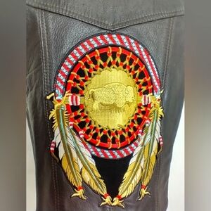 BUFFALO LEATHER BIKER BABE VEST
